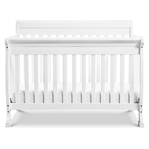 DaVinci Kalani 4-in-1 Convertible Crib in White, Greenguard Gold Certified DaVinci