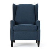 GDFStudio Christopher Knight Home Wescott Traditional Fabric Recliner, Navy Blue