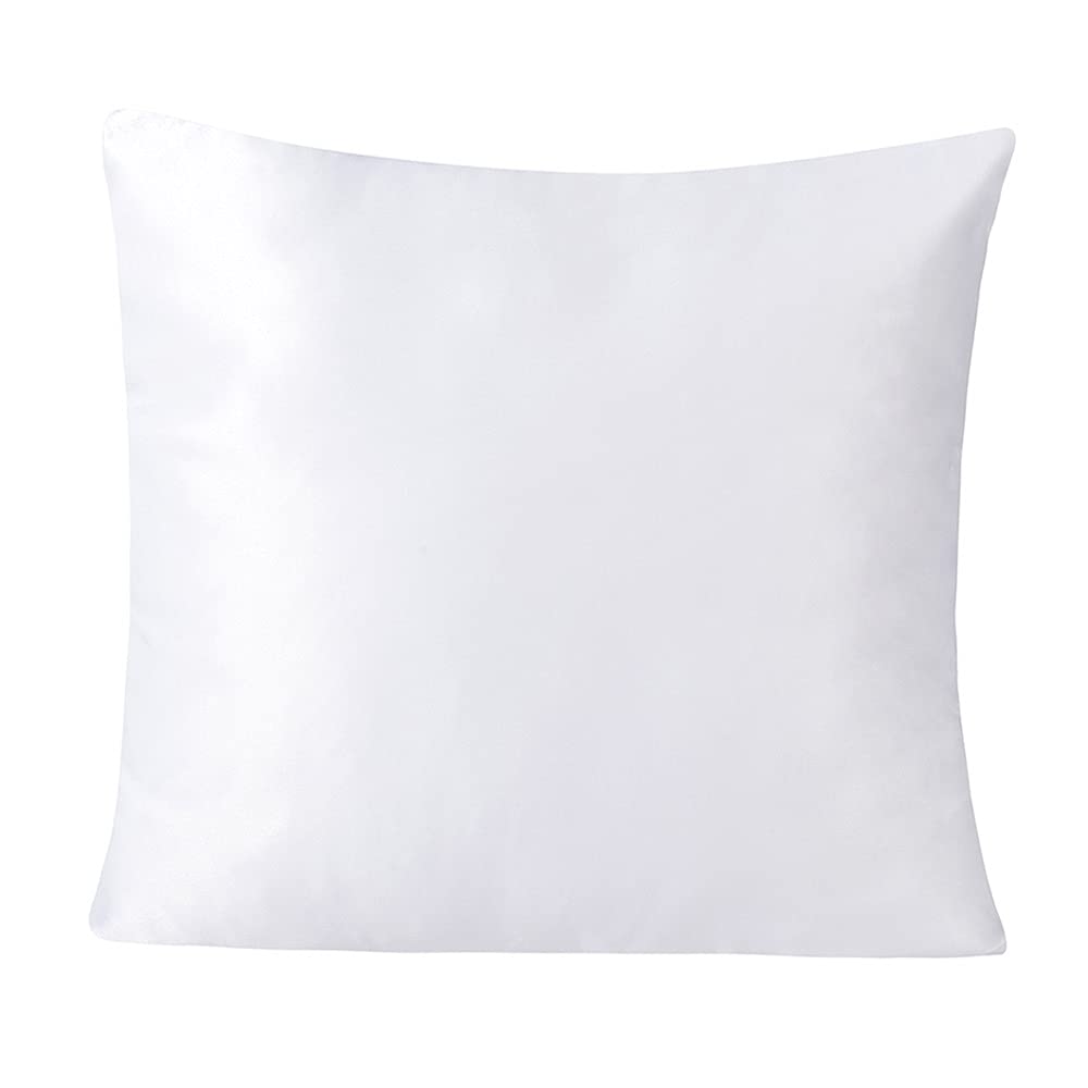 CALCA 10Pcs Plain White Sublimation Blank Pillow Case Covers Decorative Pillowcase Cushion Cover with Concealed Zippers for Heat Press and DTF Printing CALCA