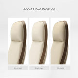 EUREKA ERGONOMIC Alto Leather Desk Chair, Silicone Leather Office Chair with Wheels, High Back Office Chair, Executive Office Chair Comfy for Home & Office, Off-White EUREKA ERGONOMIC