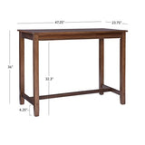 Linon Claridge Rustic Wood 36 inch Height Pub Table Linon