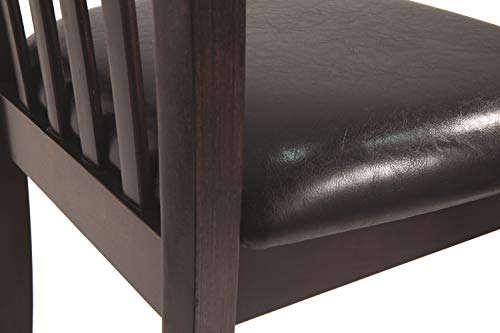 Signature Design by Ashley Hammis Rake Back Dining Room Chair, Set of 2, Dark Brown Signature Design by Ashley