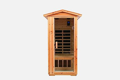 One Person Far Infrared Old fir Outdoor Sauna Room