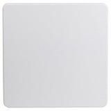 BOWERY HILL Square Granite Folding Table in White BOWERY HILL