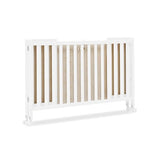 Simmons Kids Aria Full Size Portable Folding Crib - Greenguard Gold Certified, Bianca White