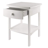 Winsome Wood Claire Accent Table, White Winsome