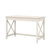 Bush Furniture Key West Writing Table for Home Office | Small Modern Farmhouse Desk, 48W, Linen White Oak Bush Business Furniture