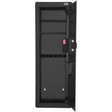 VEVOR 42.91" Tall Wall Gun Safe, 4-Tier Hidden Gun Safe with Keypad & Fingerprint, 3 Removable Shelves & 6 Key Holders, Q235 Cold-Rolled Steel Gun Safe with LED Light, Vibration Alarm, Holster & Stock VEVOR