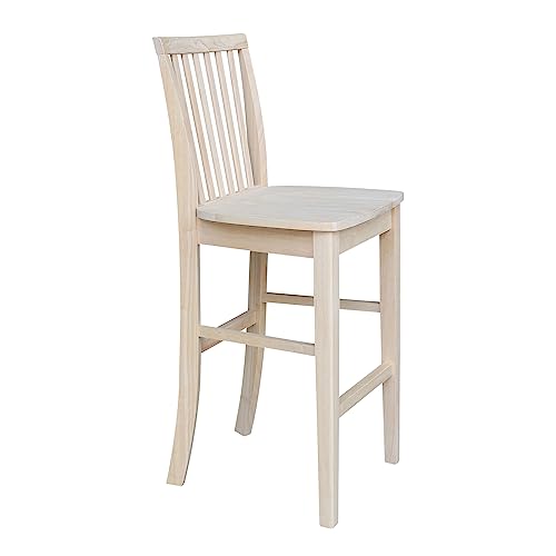 International Concepts 29-Inch Mission Stool, Unfinished IC International Concepts