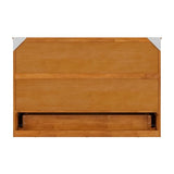 AFI, Northfield Queen Murphy Bed Chest with 6" Mattress, Storage Drawer & Built-in USB Charger, Light Toffee AFI