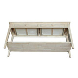 IC International Concepts Spencer Server Extended Length Console Table, Versatile Design for Dining Room, Hallway, or Entryway - Unfinished IC INTERNATIONAL CONCEPTS