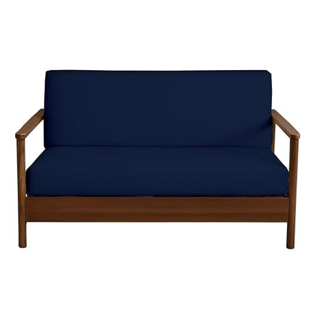VianNest 600TC Armless Futon Covers Queen Size Pure Cotton Zippered Sofa Bed Slipcover, Machine Washable Couch Protector for Sleeper Sofas & Futons (Navy Blue) VianNest