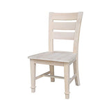 IC International Concepts Tuscany Chair, 21.3" W x 22" D x 38.2" H, Unfinished IC International Concepts