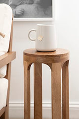 Kate and Laurel Dahl Modern Wooden Decorative Drink Table for Plant Display and Item Storage, 8x8x23, Natural Kate and Laurel