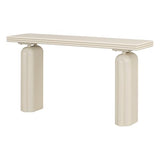 LXBB 60" Chic, Elegant and Luxurious Console Table, Acacia Veneer Extra Long Entryway Table, Wooden Sofa Side Table for Entryway, Hallway, Living Room, Foyer, Corridor (Beige-04) LXBB