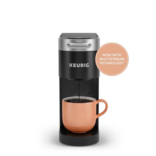 Keurig K-Slim Single Serve K-Cup Pod Coffee Maker, Multistream Technology, 3 Brew Sizes, Slim and Sleek Design, 46oz Removable Reservoir, Black Keurig