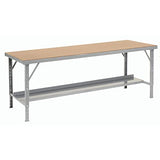 Global Industrial Heavy-Duty Extra Long Hardboard Folding Assembly Workbench, 84" W x 28" D, Gray Global Industrial