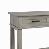 IDEALHOUSE entryway Table, Entry Table with Drawers 3-Drawer Storage & Open Shelf, 2-Tier Sofa Table Behind Couch Narrow Long, Farmhouse entryway Console for Hallway Foyer Living Room, Grey IDEALHOUSE