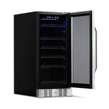 NewAir Beverage Refrigerator Cooler with 96 Can Capacity - Built-in Mini Bar Beer Fridge for Bedroom, Dorm, Office - Small Refrigerator Cools to 34F Perfect For Beer, Soda, And Drinks NewAir