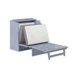 AFI, Northfield Murphy Bed Chest Twin XL with 6" Mattress, Storage Drawer & Built-in USB Charger, Driftwood AFI