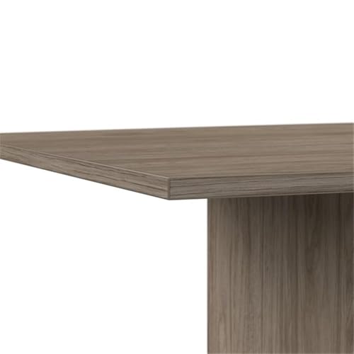Pemberly Row 72W Boat Shaped Conference Table in Hickory - Engineered Wood Pemberly Row