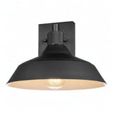 Globe Electric Modern Farmhouse Wall Sconce, Matte Black, 12 x 11 x 9 inches, Indoor/Outdoor, Kitchen, Porch Decor, 60W Bulb GLOBE