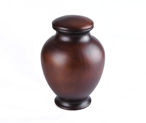 Elegant Wood Vase Urns for Human Ashes Adult Male/Female,for Adults up to 200lbs,Burial Cremation urn for Funeral MAKEY'S