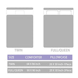 Yogeneg Rainbow Comforter Set Twin Size for Teen Girl &Boys Women,Metallic Star Moon Printed Mermaid Comforter with Pillowcase, Microfiber 2 Piece Bedding Set,All Season (Rainbow B, Twin) Yogeneg