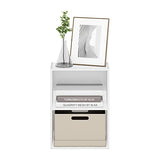 Furinno Luder Bookcase / Book / Storage, 2-Tier, White Furinno