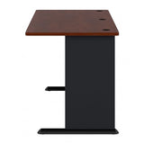 Bush Business Furniture Series A 72W Desk in Hansen Cherry and Galaxy Bush Business Furniture