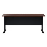 Bush Business Furniture Series A 72W Desk in Hansen Cherry and Galaxy Bush Business Furniture