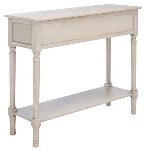 SAFAVIEH Home Collection Josie Greige 2-Drawer Console Table SAFAVIEH