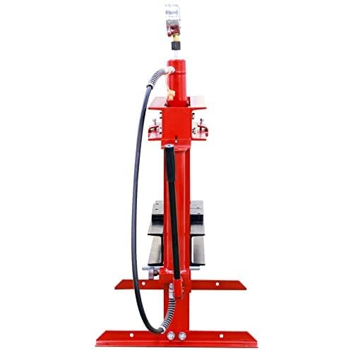 Torin ATY12001B-1 H-Shape Hydraulic Garage/Shop Benchtop Press with Stamping Plates, 12 Ton (24,000 lb) Capacity, Red Torin