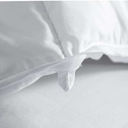 Winter Extra Warm White King Size Down Alternative Comforter, Heavyweight All Season Fiberfill Comforter Duvet Insert 106x90 with Corner Tabs - Ultra Soft Brushed Microfiber Shell Dorrin Nessin