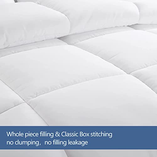 MAPLE DOWN Soft King Size Comforter Duvet Insert-Down Alternative Comforter Quilted with Corner Tabs-Lightweight Breathable Brushed Microfiber Machine Washable (King, 106"x90") MAPLE DOWN