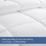 MAPLE DOWN Soft Twin Size Comforter Duvet Insert-Down Alternative Comforter Quilted with Corner Tabs for All Season-Lightweight Breathable Brushed Microfiber Machine Washable (White 68”x90”) MAPLE DOWN