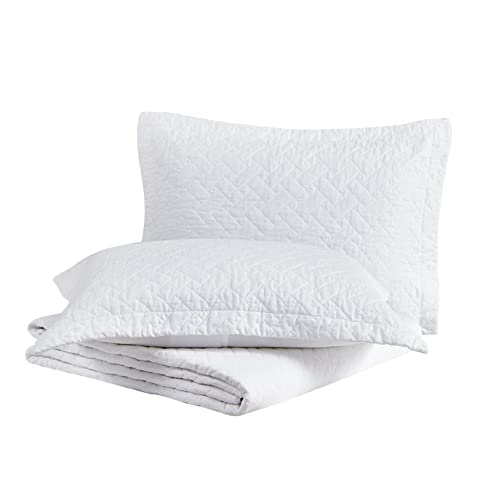 Tommy Bahama - King Quilt Set, Soft Bedding with Matching Shams, Cozy Bedspread, Bedding Set for All Seasons (Chevron White, King) Tommy Bahama
