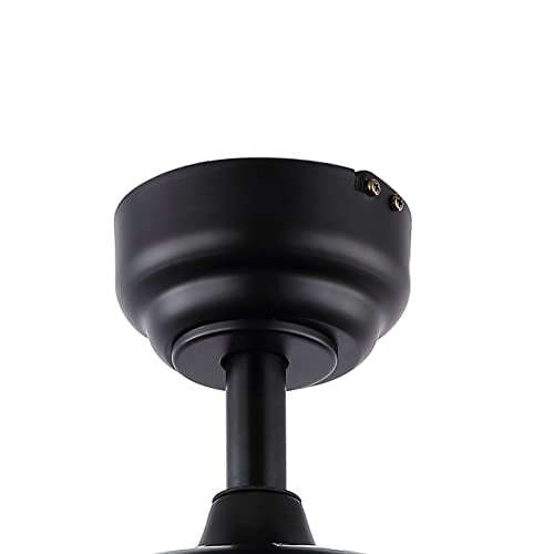 JONATHAN Y JYL9613A Jasper Farmhouse Industrial Iron Dome Shade LED Ceiling Fan with Remote, for Bedroom, Living Room, Dining Room 52" 2 Light, Black JONATHAN Y