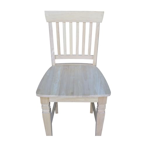 International Concepts Unfinished Seattle Counter Height Stool, 24-Inch, Brown IC International Concepts