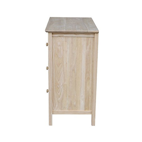 International Concepts Dresser with 3 Drawers, Unfinished IC International Concepts
