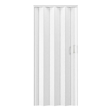48" W Premium Foldable Accordion Doors, Double Walled Heavy Duty Folding Doors for Interior, Privacy Room Divider, White Oak Techni Home