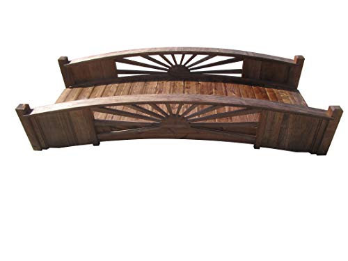 SamsGazebos Sunburst Garden Bridge 8 ft SamsGazebos