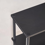 HOOBRO Narrow Console Table for Small Space, 15.7" Entryway Table with Storage, 2 Tier Sofa Table with 2 Shelves, Skinny Console Table for Entryway, Hallway, Living Room, Foyer, Black BB40XG01 HOOBRO