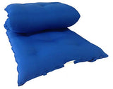 D&D Futon Furniture Royal Blue Traditional Japanese Floor Rolling Futon Mattress, Foldable Cushion Mats, Cotton/Foam Shikifuton, 3 x 30 x 80 D&D Futon Furniture