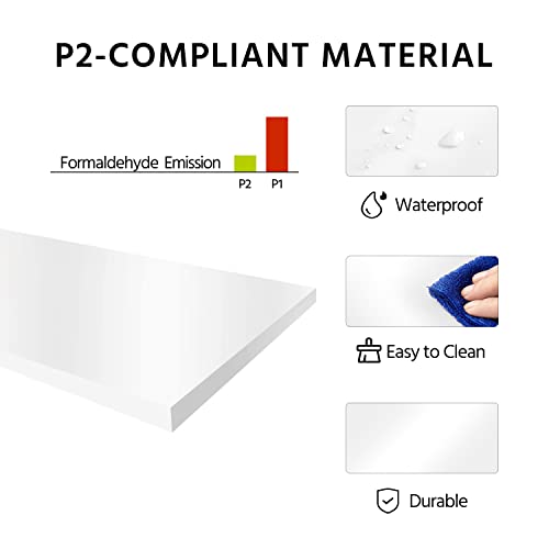 Yaheetech White 3-Tier Console Table with Storage Shelves for Entryway and Living Room Yaheetech