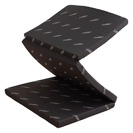 EMOOR 2in Tri-Fold Underlay Mattress for Japanese Futon Mattress Start High Resilience Foam 30D/180N Twin (77x38in) Dark Gray, Tatami Floor Sleeping EMOOR