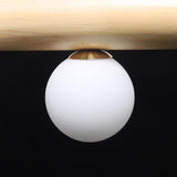 Shikiy Modern Hanging Chandelier, 7 Heads LED Ceiling Light Linear Glass Bubble Chandelier Light Pendant Kitchen Island Lamp Lighting Fixtures for Dining Room Living Room Kitchen Island Corridor Shikiy