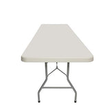 OEF Furnishings 8 Foot Heavy Duty Folding Table, 30" x 96", Light Grey OEF Furnishings
