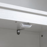 HOMCOM 72" Freestanding Kitchen Pantry Cabinet, Farmhouse Tall Storage Cabinet with 4 Door Cabinets and Adjustable Shelves for Dining Room, White HOMCOM