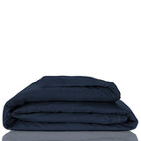 KICKEE Luxury Duvet Cover, 100% Viscose from Bamboo, Hotel Style, Silky Soft Comforter, Minimalist Bedding Collection(Suede Blue, Full/Queen) Kic Kee Pants
